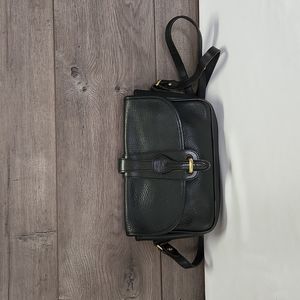 Vintage Dooney & Bourke Black Pebble Crossbody Shoulder Bag